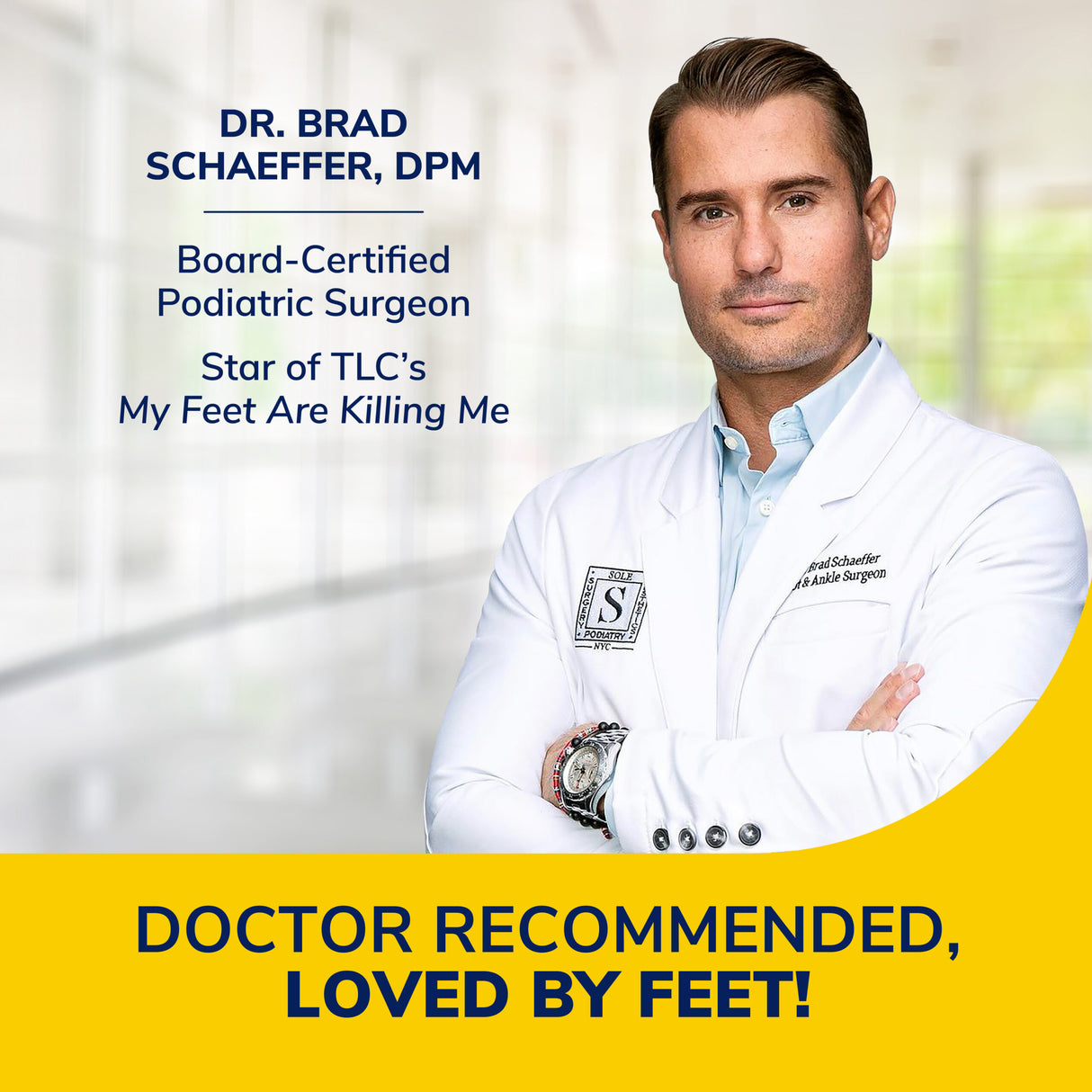 image of dr brad doctor recommended loved by feet