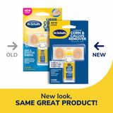 image of the old packaging and of the new packaging of the liquid corn & callus remover