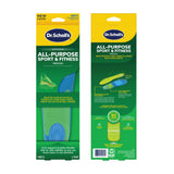 image of the front and back of the insole packaging