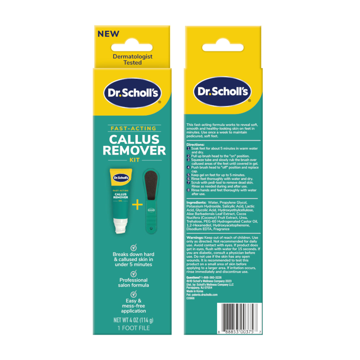 image of fast acting callus remover kit