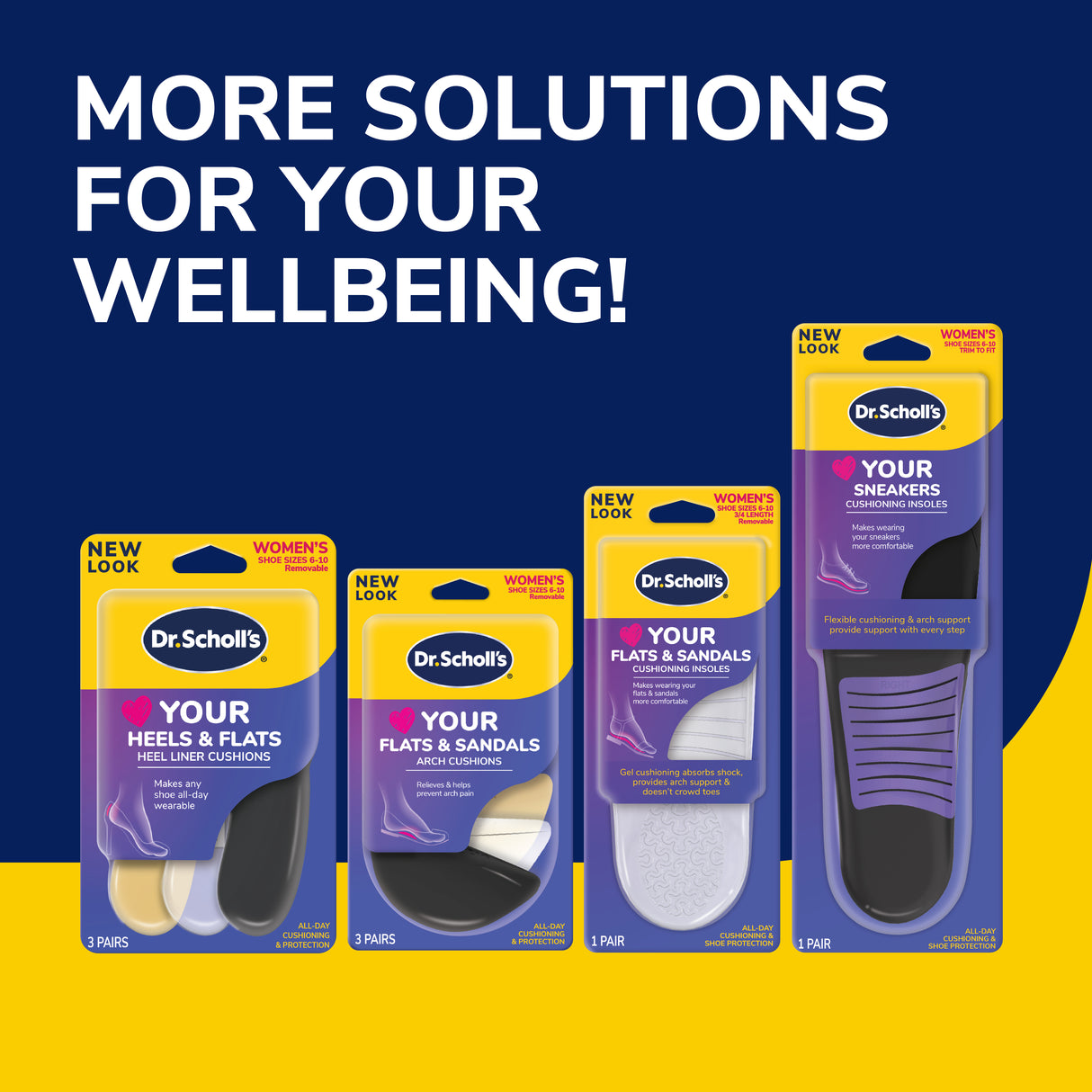Love Your HEELS & WEDGES 3/4 Length Insoles