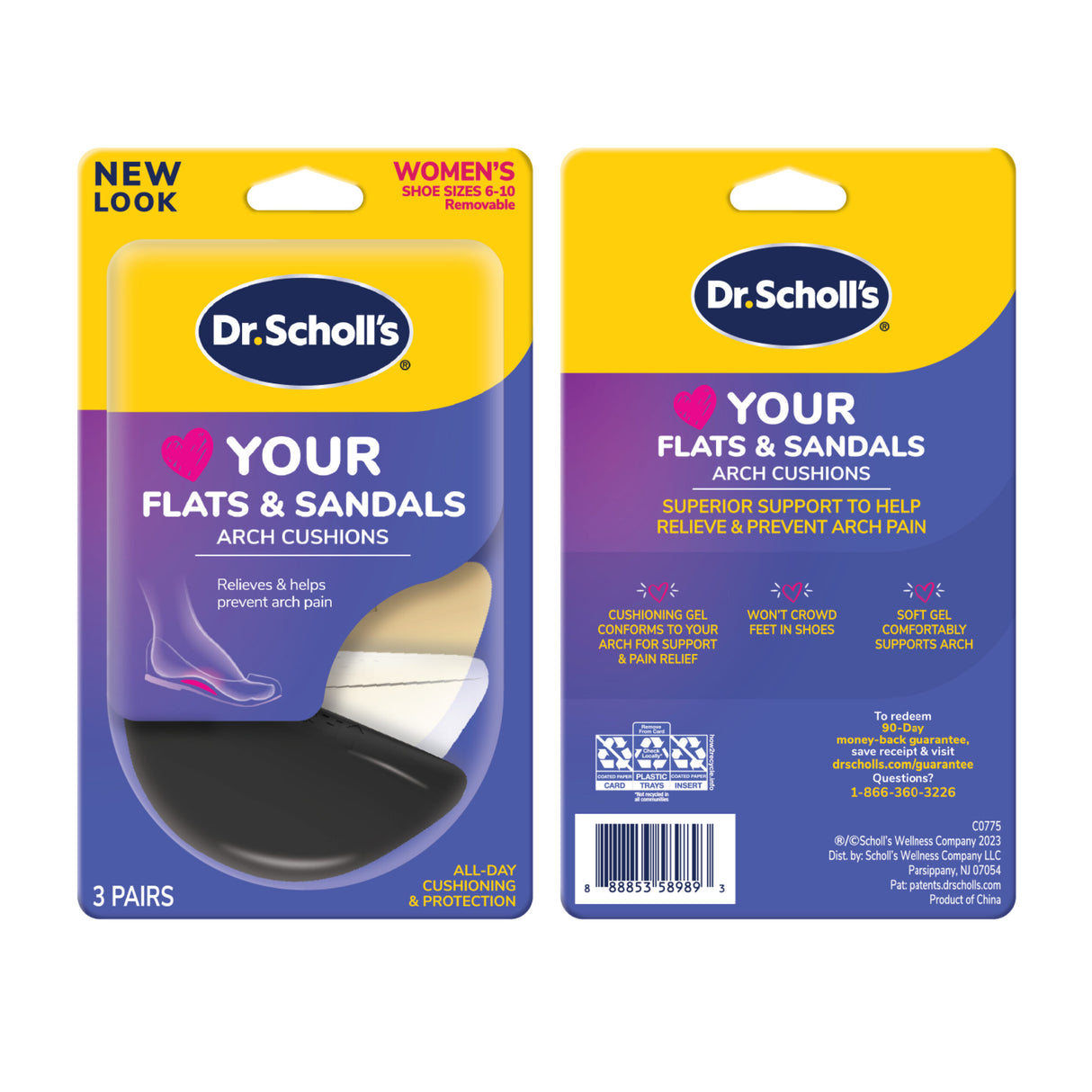 image of love your flats and sandals heel arch cushions