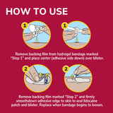 Blister Cushions Seal & Heal Bandage with Hydrogel Technology Mixed Sizes